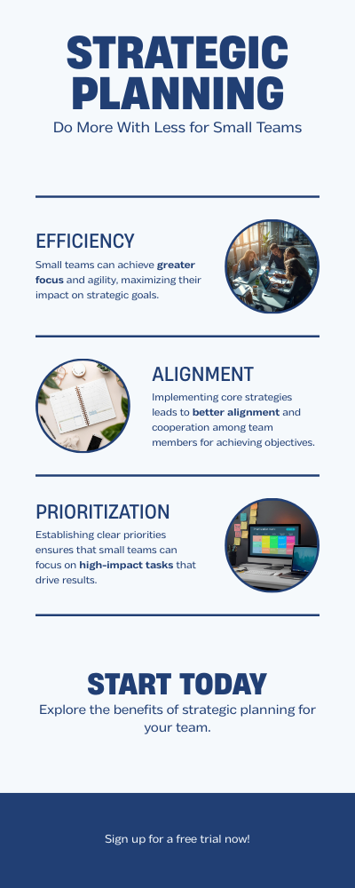 Strategy Planning Screenshot for SMB